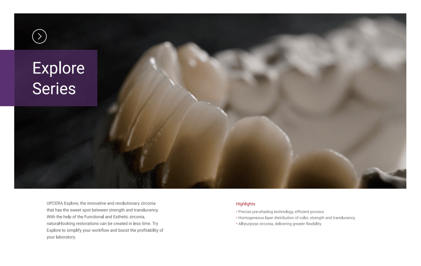 Upcera Milling Blank UPCERA Explore Functional