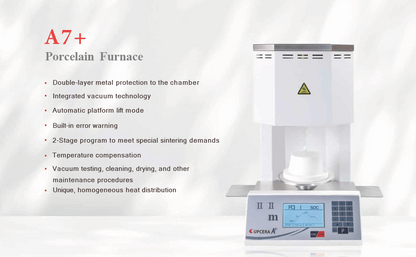 UPCERA A7+ Porcelain Furnace front view