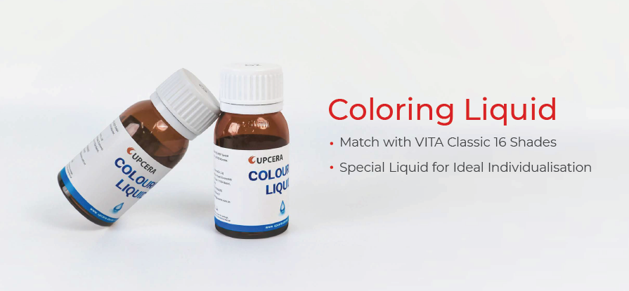 UPCERA zirconia colouring liquid 50ml bottle