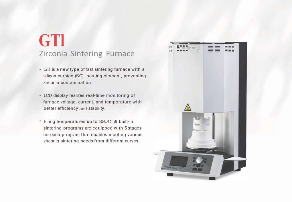 GT1 sintering furnace 1550 degree detail view