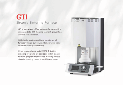 GT1 sintering furnace 1550 degree detail view