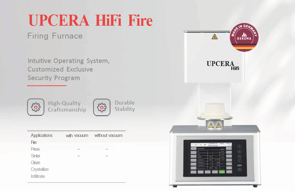 Dekema Hifi Fire porcelain firing furnace detail